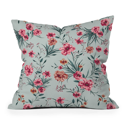 Gabriela Fuente Classic Floral Outdoor Throw Pillow