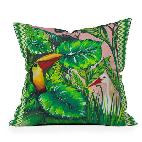 Gabriela Fuente Lost paradise Outdoor Throw Pillow