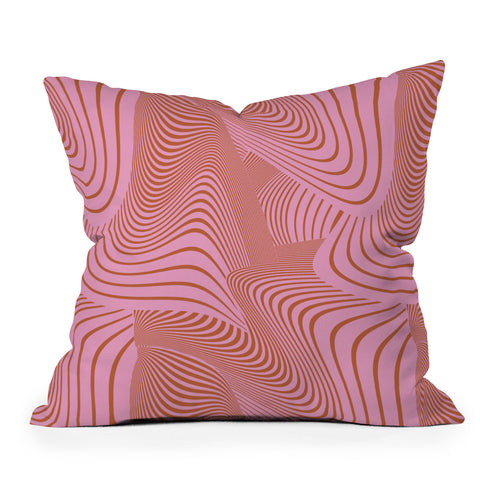 Gabriela Fuente Pink Future Outdoor Throw Pillow