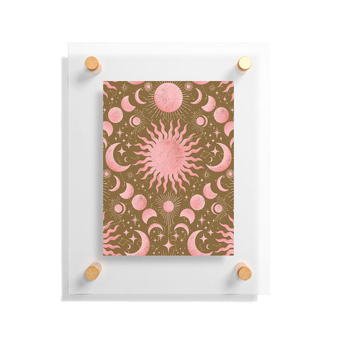 Gabriela Simon Dusty Pink Boho Celestial Floating Acrylic Print