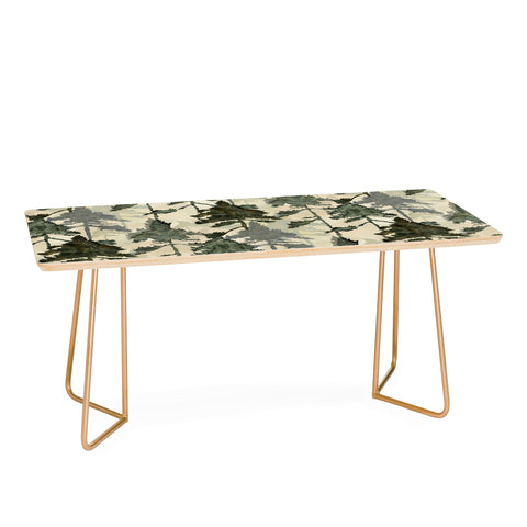Gabriela Simon Enchanted Watercolor Pine Forest Coffee Table