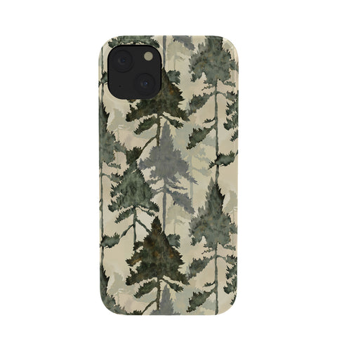 Gabriela Simon Enchanted Watercolor Pine Forest Phone Case