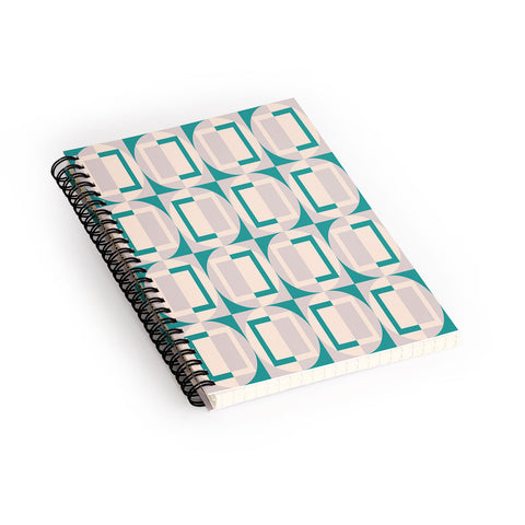 Gabriela Simon Mid Century Modern Geometric Spiral Notebook