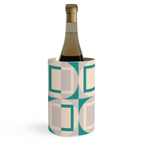 Gabriela Simon Mid Century Modern Geometric Wine Chiller