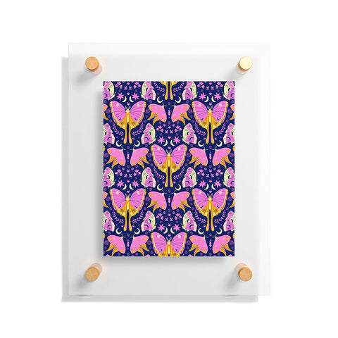 Gabriela Simon Purple Violet Luna Moths Floating Acrylic Print