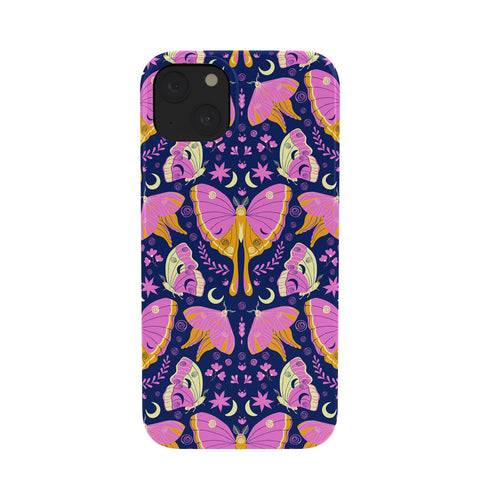 Gabriela Simon Purple Violet Luna Moths Phone Case