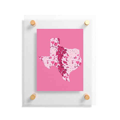 Gabriela Simon Texas Pink Longhorn Floating Acrylic Print