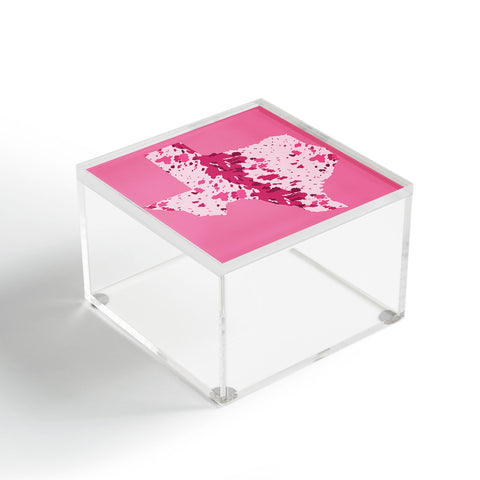 Gabriela Simon Texas Pink Longhorn Acrylic Box