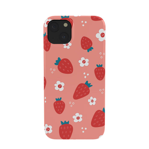Gabriela Simon Wild Strawberries Red Phone Case