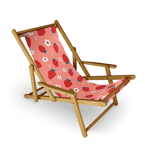 Gabriela Simon Wild Strawberries Red Sling Chair