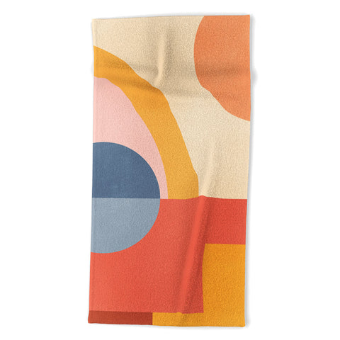 Gaite Abstract Geometric Shapes 31 Beach Towel