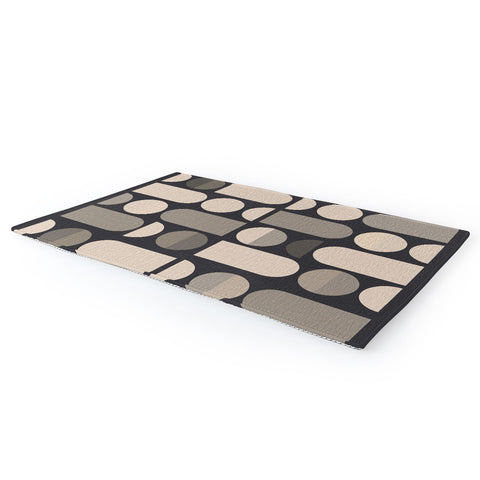 Gaite Abstract Geometric Shapes 73 Area Rug