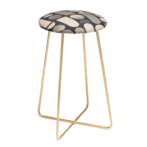 Gaite Abstract Geometric Shapes 73 Counter Stool