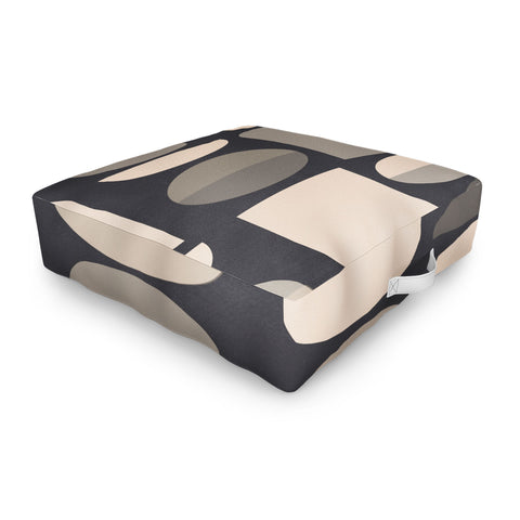 Gaite Abstract Geometric Shapes 73 Outdoor Floor Cushion