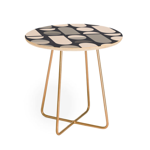 Gaite Abstract Geometric Shapes 73 Round Side Table