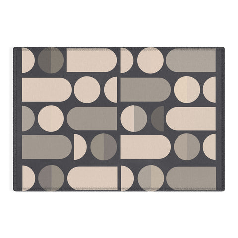 Gaite Abstract Geometric Shapes 73 Outdoor Rug