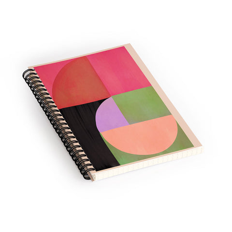 Gaite Abstract Shapes 61 Spiral Notebook