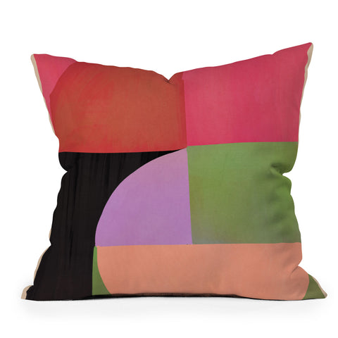 Gaite Abstract Shapes 61 Throw Pillow