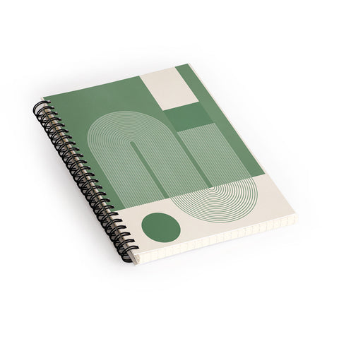 Gaite Abstract Shapes78 Spiral Notebook