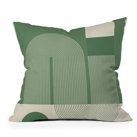 Gaite Abstract Shapes78 Outdoor Throw Pillow