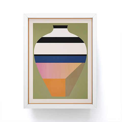 Gaite Geometric Abstract Vase 3 Framed Mini Art Print