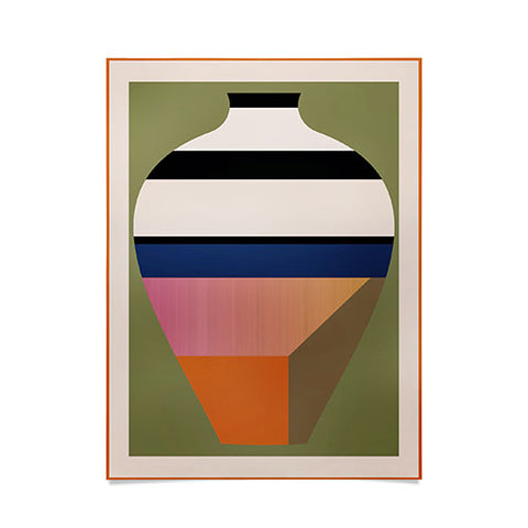 Gaite Geometric Abstract Vase 3 Poster