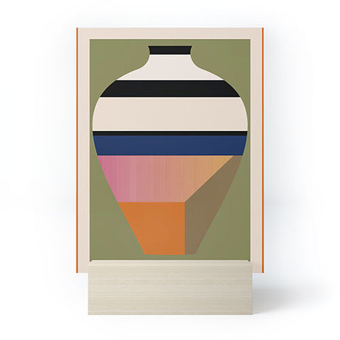 Gaite Geometric Abstract Vase 3 Mini Art Print