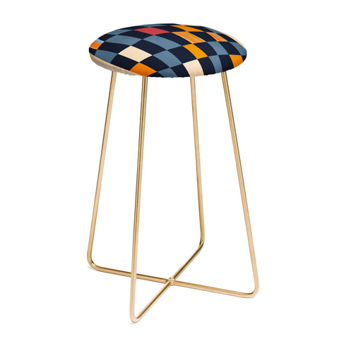 Gaite Geometric Abstraction 238 Counter Stool