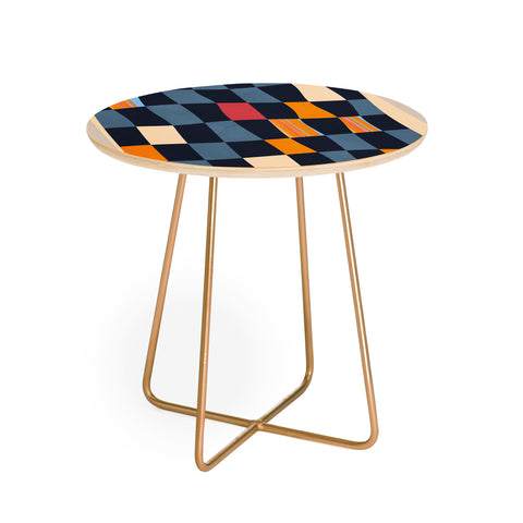Gaite Geometric Abstraction 238 Round Side Table
