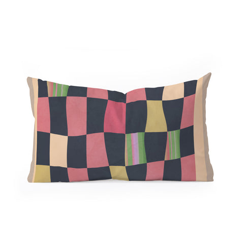 Gaite Geometric Abstraction 241 Oblong Throw Pillow