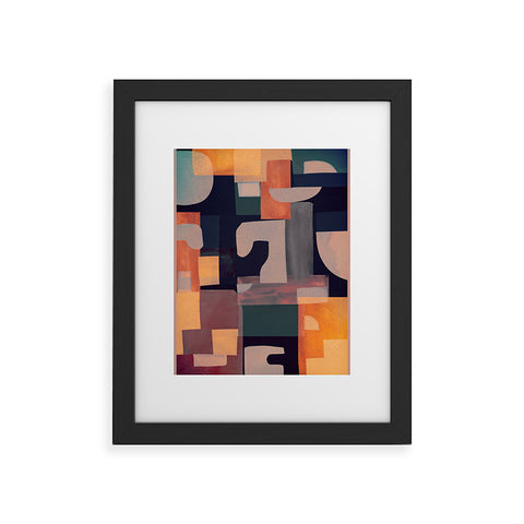 Gaite Geometric Collage 4 Framed Art Print
