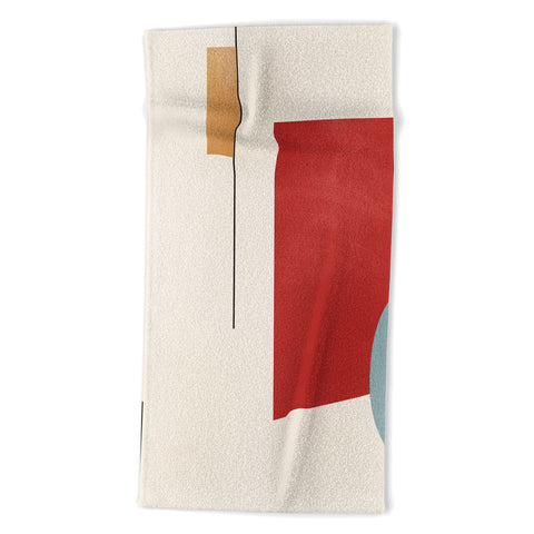 Gaite Minimal Geometric Abstraction Beach Towel