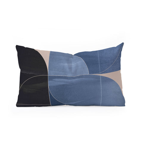 Gaite Minimal Geometric Shapes 218 Oblong Throw Pillow