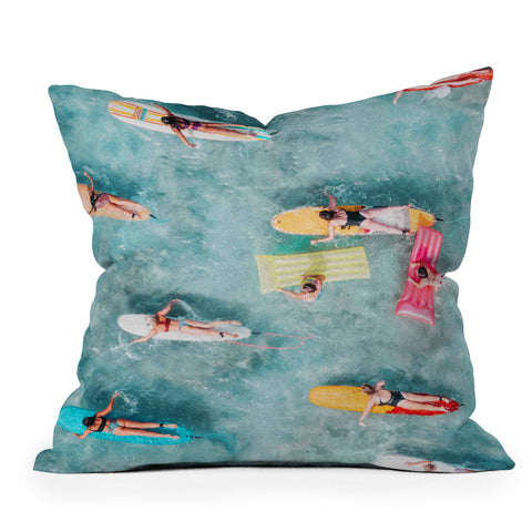 Gal Design Surf Sisters Outdoor Throw Pillow