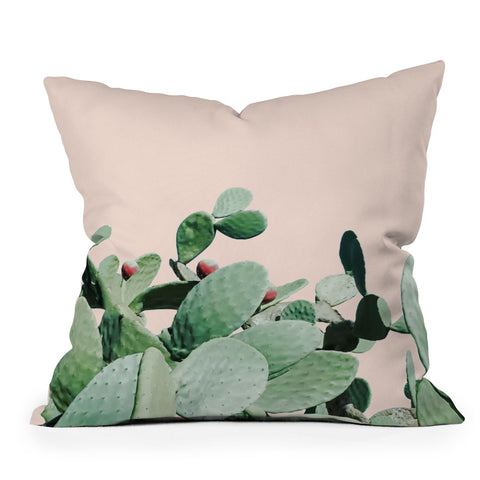 Gale Switzer Cactus Culture Outdoor Throw Pillow