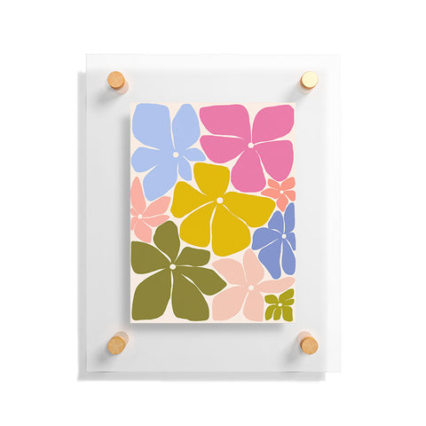 Gale Switzer Carefree Blooms Floating Acrylic Print