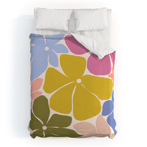 Gale Switzer Carefree Blooms Duvet Cover