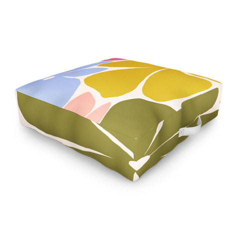 Gale Switzer Carefree Blooms Outdoor Floor Cushion