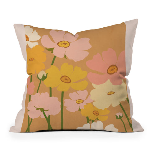 Gale Switzer Flower Market Ranunculus 1 Outdoor Throw Pillow