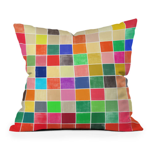 Garima Dhawan Colorquilt 2 Outdoor Throw Pillow