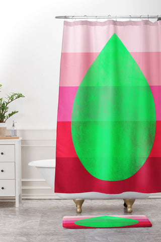 Garima Dhawan flourish 4d Shower Curtain And Mat