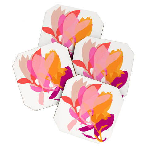 Garima Dhawan magnolia 1d Coaster Set