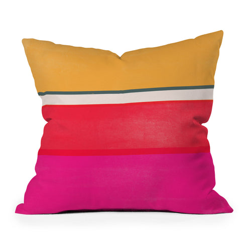 Garima Dhawan stripe study 1 Outdoor Throw Pillow
