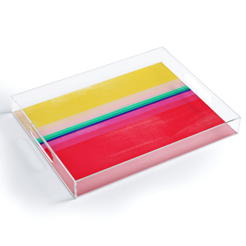 Garima Dhawan stripe study 10 Acrylic Tray