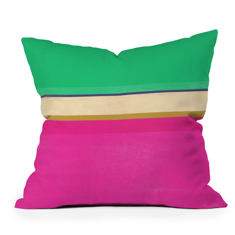 Garima Dhawan stripe study 11 Outdoor Throw Pillow