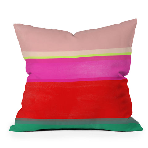 Garima Dhawan stripe study 12 Outdoor Throw Pillow