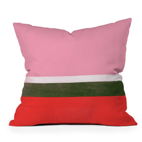 Garima Dhawan stripe study 24 Outdoor Throw Pillow