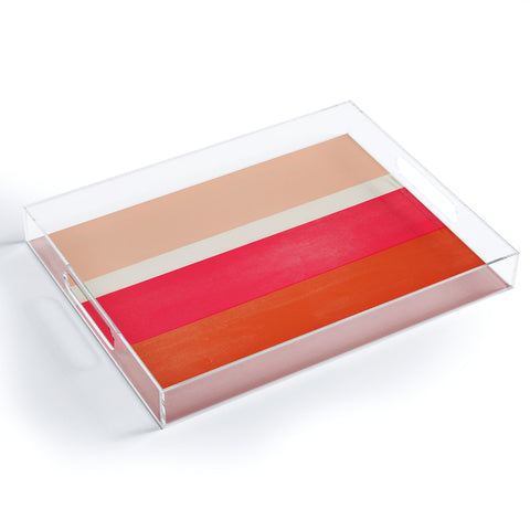Garima Dhawan stripe study 25 Acrylic Tray