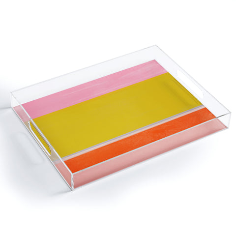 Garima Dhawan stripe study 26 Acrylic Tray