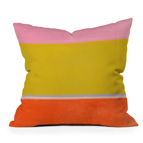 Garima Dhawan stripe study 26 Outdoor Throw Pillow
